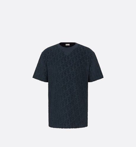 off white dior oblique cotton terry jacquard t shirt|Dior Oblique Terry Cotton Jacquard Relaxed Fit T.